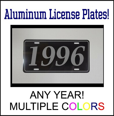 1996 LICENSE PLATE CAMARO MUSTANG CORVETTE SHOW CAR SHELBY SS GT VIPER YEAR