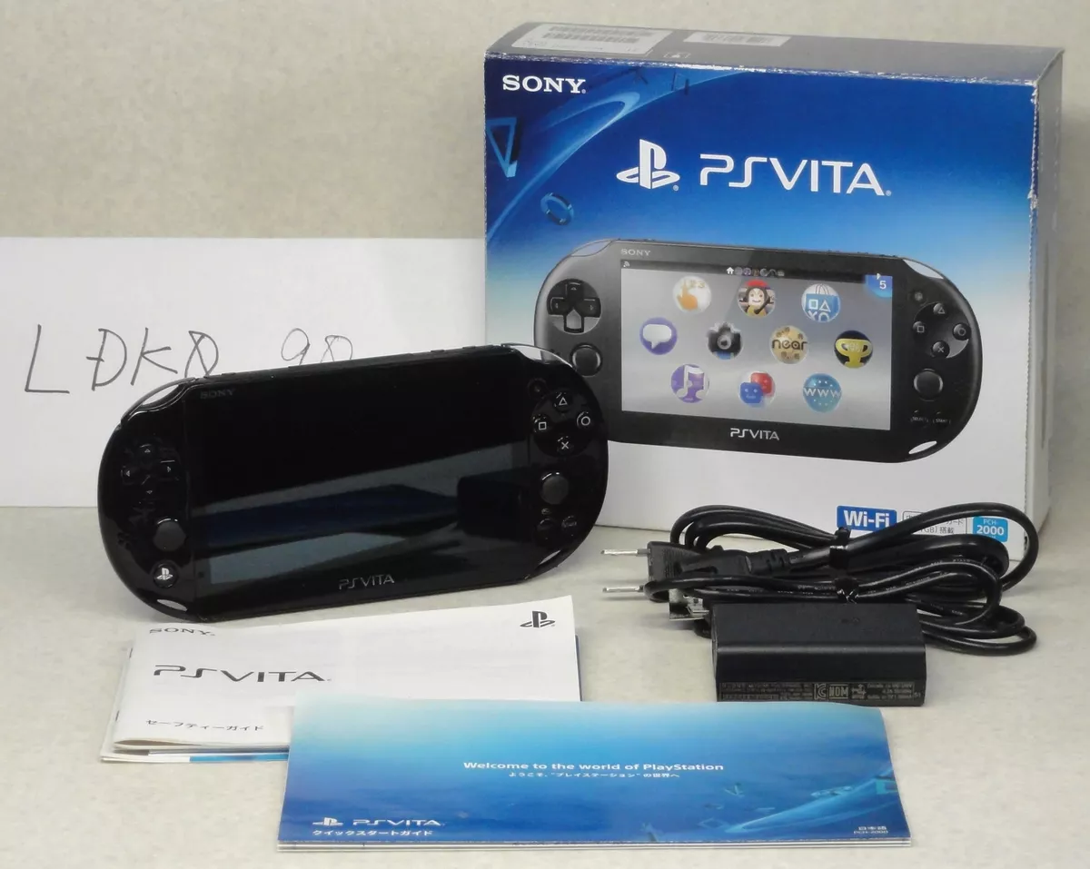 Sony PS Vita PCH-2000 ZA11 Slim Black Console Region Free w/ Box ...