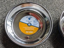 1x OurPets Durapet NO SKID Stainless Steel Food and Water CAT Bowl 6 ounce