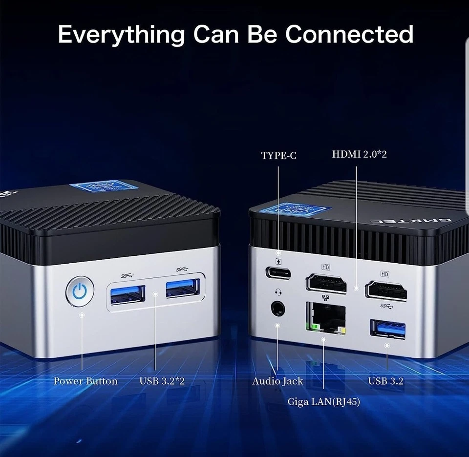 Mini PC Windows 11 Pro Intel 11th Gen 256GB - Image 3 of 4