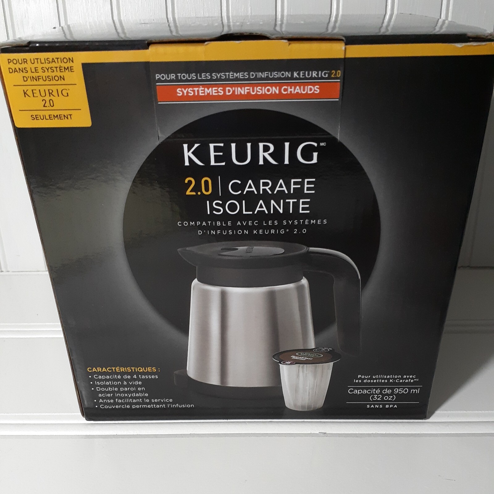 Keurig 40647 2.0 Coffee Carafe - Silver 