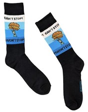 New SPONGEBOB SQUAREPANTS Mens Socks WITH PLANKTON Says  CAN  T STOP WON  T STOP