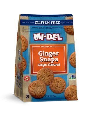 Mi-Del Gluten Free Swedish Style Ginger Snaps Ginger Flavored, Pack of 2