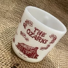 Vtg Ozarks Milk Glass Mug Arkansas Missouri Federal Glass Cup Lake Taneycomo