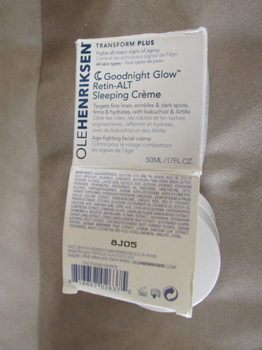 Ole Henriksen Goodnight Glow Retin-ALT Sleeping Creme 1.7 Fl Oz NIB - Picture 4 of 14