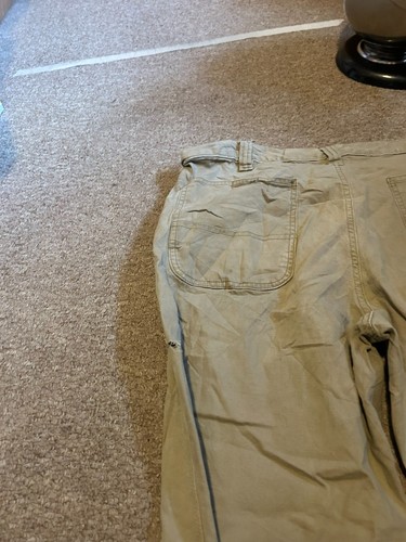 Carhartt Trousers Mens Size 38 Relaxed Fit Carpenter Workwear Beige Bottom Pants - Picture 6 of 8