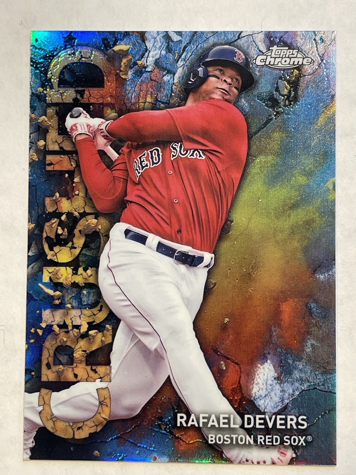 2023 Topps Chrome Update Rafael Devers Crushed SSP Case Hit C-11 Red Sox