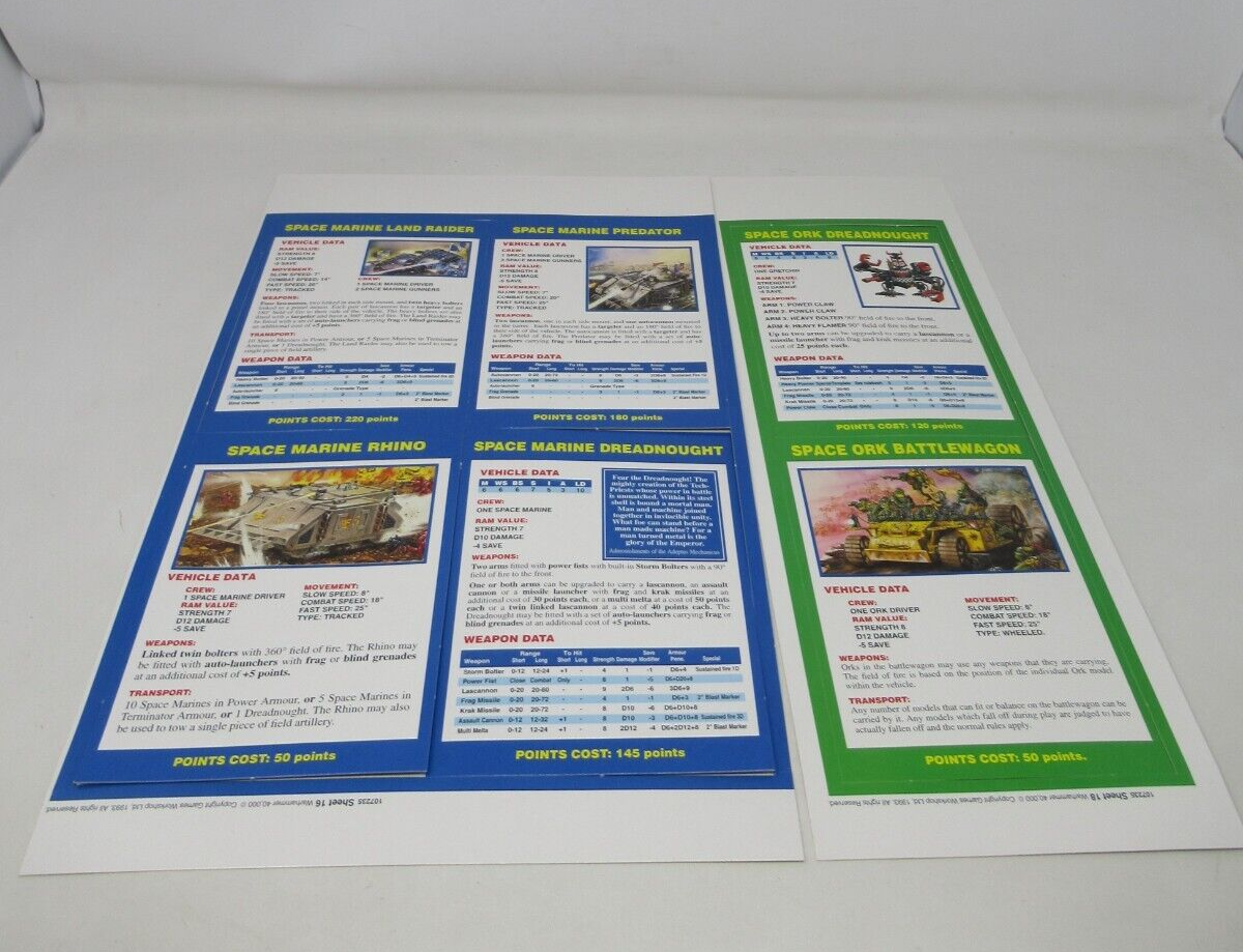 WarHammer 40K 2nd edition Boxed, Unchecked G11 eBay