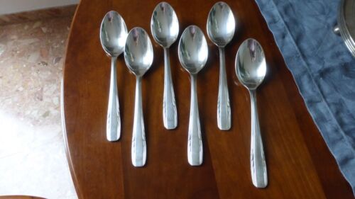 ERCUIS. 6 cuillères de table Art déco 21 cm. 6 dinner spoons.....No christofle - Afbeelding 1 van 3
