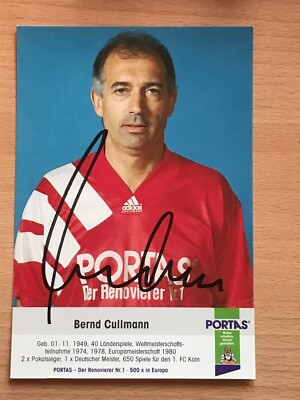 Bernd Cullmann FC Schalke 04 football orig. Signed - TV MOVIE MUSIC #2091