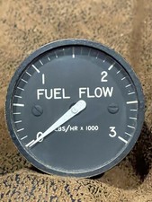 Vintage Aviation Instrument Fuel Flow Indicator Hickok Style 562-0 65 Scale 0-3
