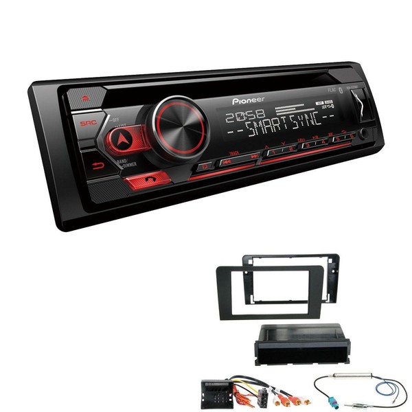 Pioneer 1-DIN Autoradio CD Bluetooth Spotify USB FüR Audi A3 Vollaktiv Bose-image