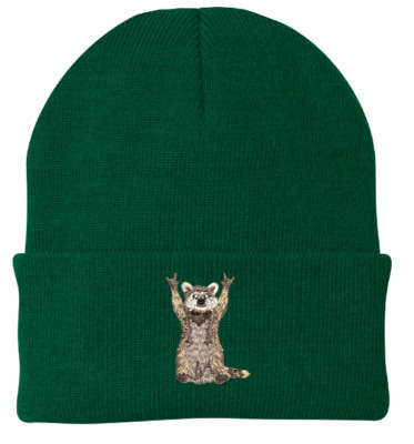 RACOON 2 Beanie Embroidered Cuffed Beanie 10 Colors