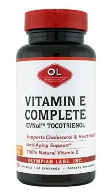 Olympian Labs Tocomin Tocotrienol Vitamin E Complete, 60 Softgels