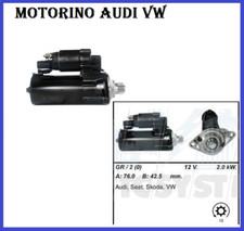MOTORINO AVVIAMENTO AUDI A3 GOLF V PASSAT IBIZA ALTEA TOURAN 1.9 2.0 TDI