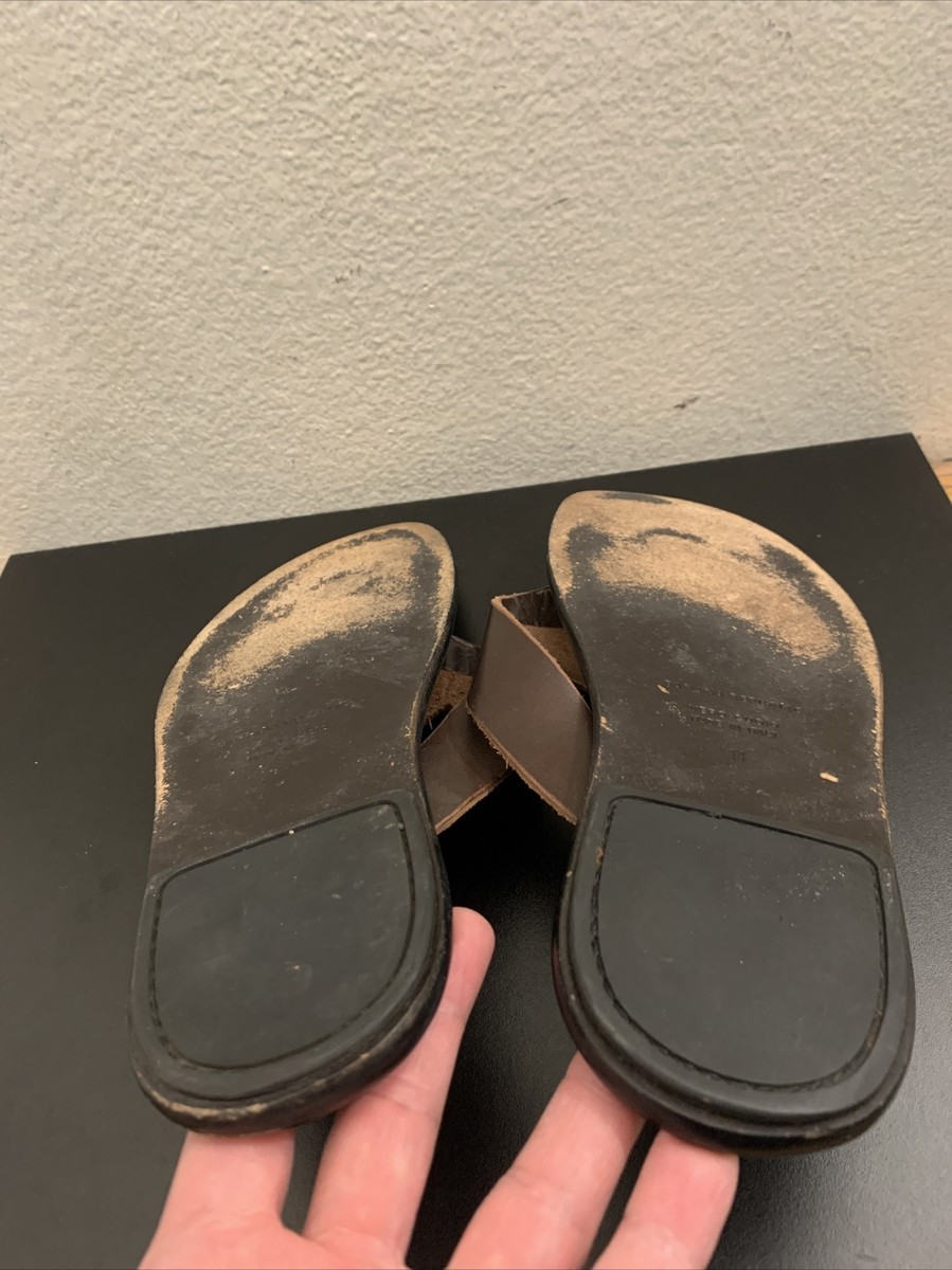 Banana Republic Brown Leather Flip Flops Thong Sandals Size  display picture 2