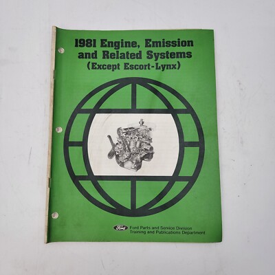 Ford 1981 Car Shop Manual- Engine, Emission's - Except Escort-Lynx