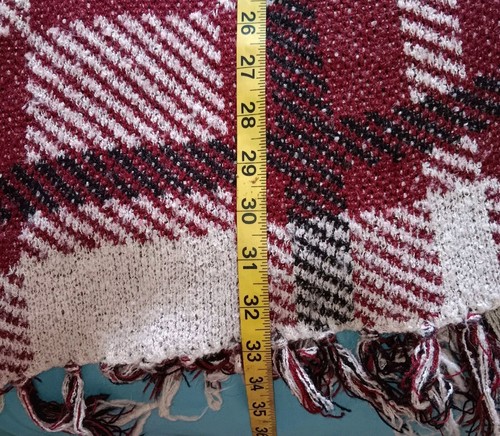 Altar'd State Strickjacke Schal Boho Langarm kariert XL - Bild 4 von 8