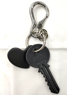 Vivienne Westwood ブラックキーリング Vivienne Westwood Black Leather Key Ring Orb Heart Used | eBay