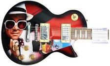 Elton John Signed Hand Painted 12-String Airbrushed Art 1/1 Guitar ACOA