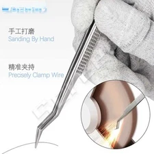 Aax-17 Tin Positioning Tweezers Stainless Steel Non-slip Wire Clamp Tool