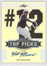 2014 Leaf Metal Draft Top Picks Kodi Medeiros #TP-KM1 Auto 0a3