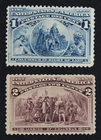 CKStamps: US Stamps Collection Scott#230 Mint NH OG #231 Mint LH OG