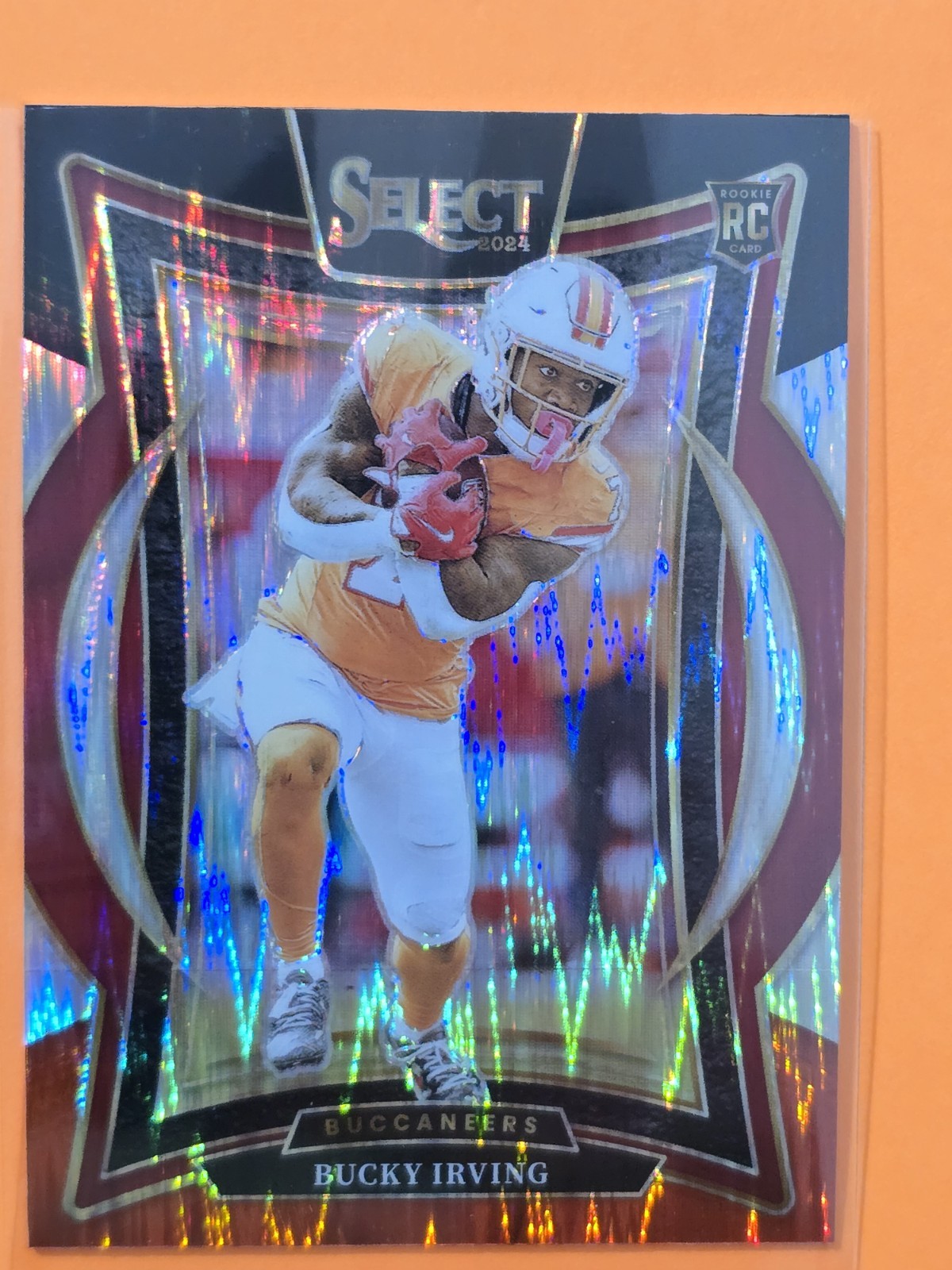 2024 Panini Select - Concourse Bucky Irving #4 Black & Red Shock Prizm (RC)