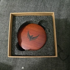 54mm Espresso Distribution Tool Walnut Coffee Distributor Adjustable Depth St...