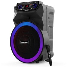 Dolphin High Power 18" Bluetooth Rechargeable Party Speaker Wireless Microphone
