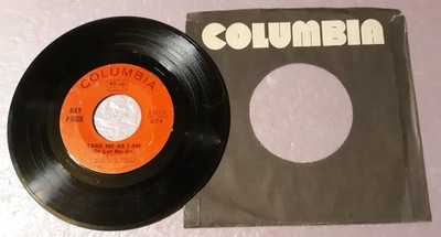 Ray Price Take Me As I Am/In The Summer Of My Life by Columbia Records 7'' 45rpm