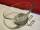 Anchor Hocking MCM Chip Dip & Clip Bowl Replacement Dip Bowl And Bracket