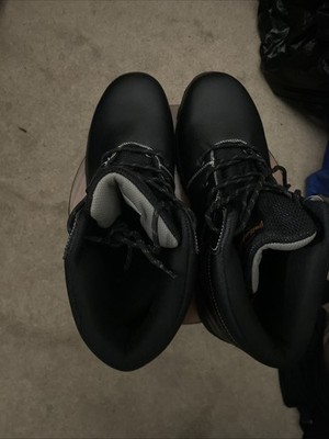 Weatherproof Vintage Black Steal Toe Boots Size 13 Men's