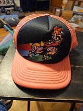 Vintage Powerpuff Girls Trucker Hat/Cap Snapback Cartoon Network NWT Rare