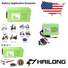 Green 24V 36V 48V 52V 60V Battery green E-Bike Battery BMS