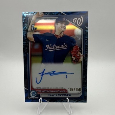 2024 Bowman Chrome 1st Bowman Auto Travis Sykora CPA-TSY Nationals 109/150