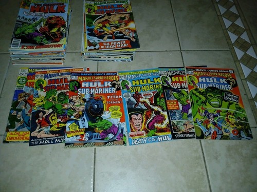 1971 Marvel Super Heroes Comics # 31 - #105 Complete Run Many High Grade. - Picture 2 of 14