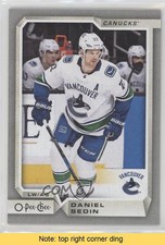 2018-19 O-Pee-Chee Silver Daniel Sedin #38 HOF READ 0a1