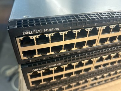 Dell S4148T-ON 48P 10Gb, 4P 100Gb QSFP28 Perpetual OS10 License R-F Airflow