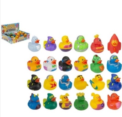 Neuheit PVC Gummi Enten - Party Gastgeschenke, Badespielzeug, Sammlerstücke X5