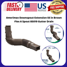 Amerimax Downspout Extension 55 in Brown Flex...