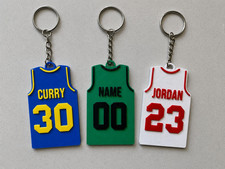 Custom Basketball Jersey Keychain Personalize NAME NUMBER COLOR 3D Print Bag Tag
