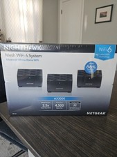 NETGEAR Nighthawk AX3000 Mesh WiFi 6 System Whole Home Black NEW SEALED