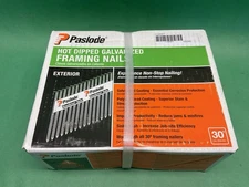 2,000PK Paslode Framing Nails 650385, HDG 30 Degree Round Head 3" x .120 SEALED