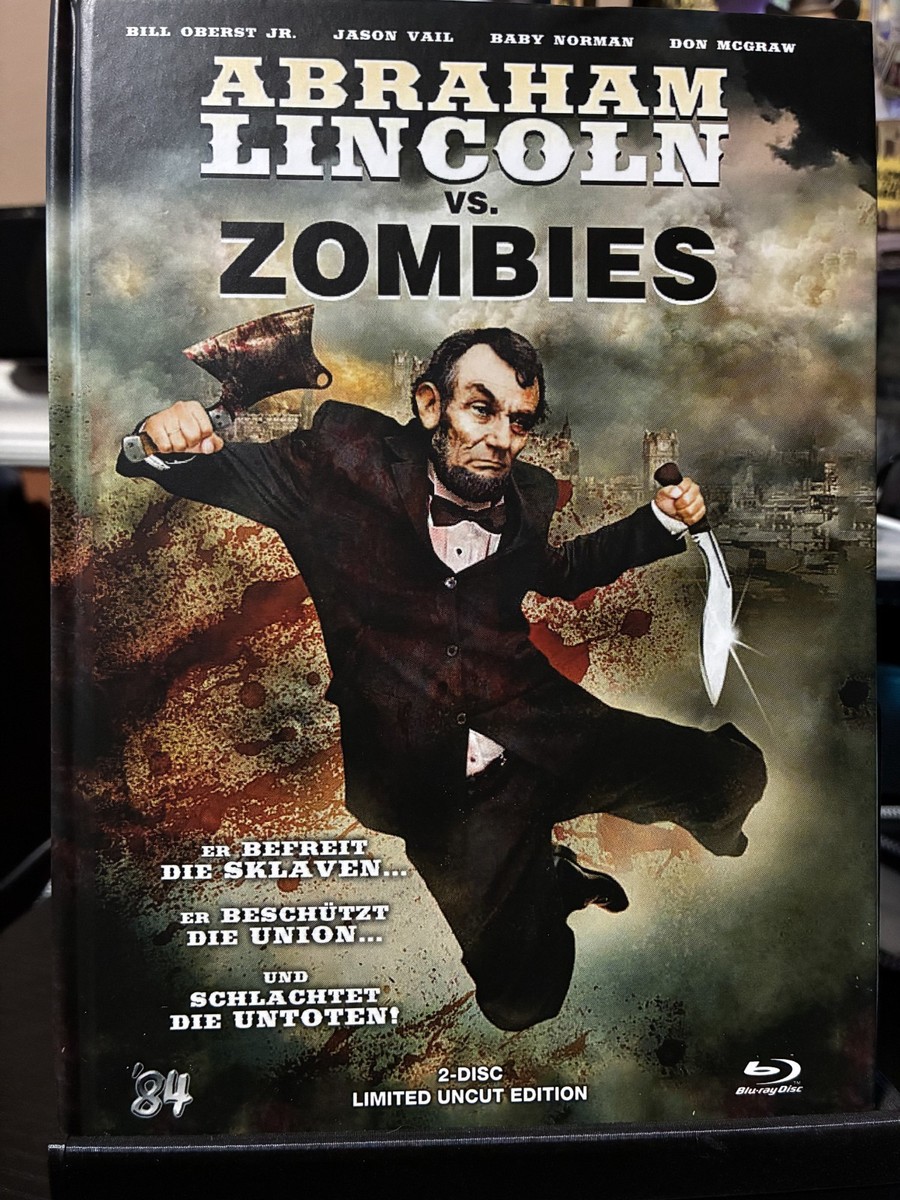 Abraham Lincoln vs. Zombies Mediabook 3D Blu Ray / DVD Region B 84