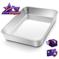 Edelstahl Backblech Rechteckig Auflaufform Ofenblech FüR Backofen 40X30Cm