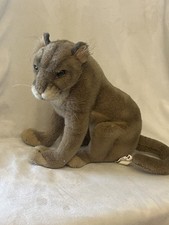 Hansa Mountain Lion Plush SKU 4255 Realistic Cougar Puma Stuffed Animal