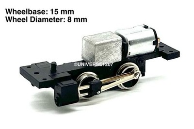 N/HOn30/HOe/009 0-4-0 Dampflok Power Drive Chassis 15mm/8mm H0e Engine