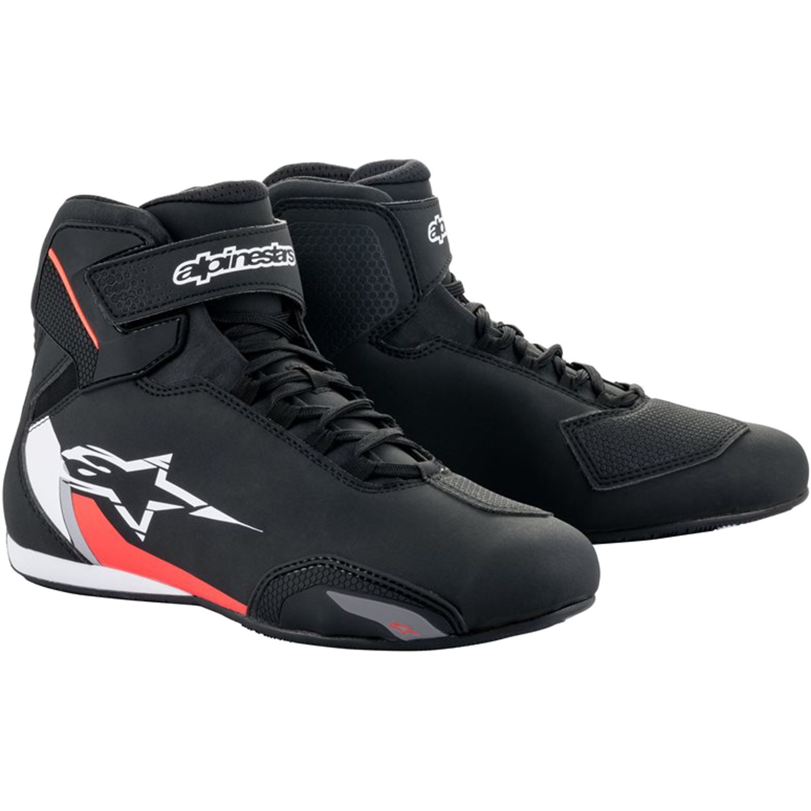 Alpinestars Schwarz/Weiß/Neon-Rot Sektor, Schuhe - 8 - Bild 2