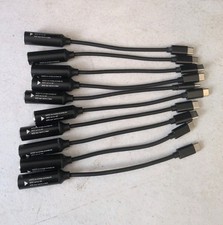 Lot of 10 Adapter Tip Converter for Lenovo 65w Barrel Circle To USB-C Tip w/ PD
